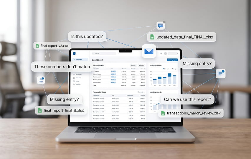 data entry backlog with missing entries and inconsistent financial records across systems